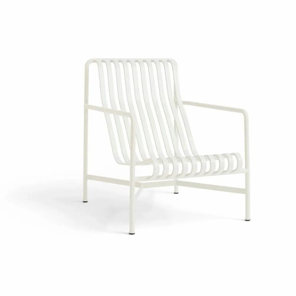 HAY Palissade High loungefåtölj Cream white