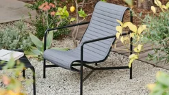HAY Palissade High Quilted loungefåtöljdyna Anthracite till loungefåtölj hög