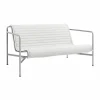 HAY Palissade Lounge Quilted soffdyna Sky grey till loungesoffa