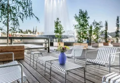 HAY Palissade Low loungefåtölj Hot galvanised