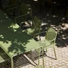 HAY Palissade matgrupp 2 Dining karmstol + bänk 170x90 cm olive