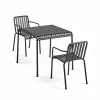 HAY Palissade matgrupp 2 karmstolar 82 5x90 cm anthracite