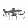 HAY Palissade matgrupp 4 stolar 170x90 cm - Anthracite