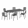 HAY Palissade matgrupp 6 stolar 170x90 cm anthracite