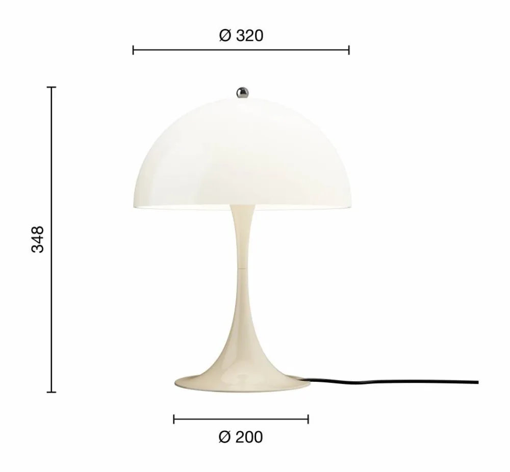 Clearance Louis Poulsen Panthella 320 bordslampa Opal beige