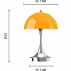 Louis Poulsen Panthella 160 Portable v3 bordslampa Original Opal Orange
