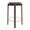 Audo Copenhagen Passage barpall Mörkbetsad ek-rostfritt stål 65 cm