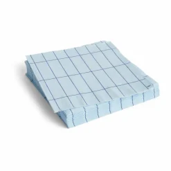 New HAY Pattern Dinner servett 40x40 cm 20-pack Light blue-blue grid