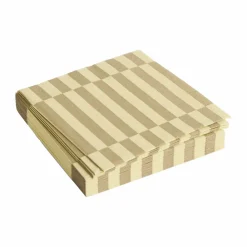 Best HAY Pattern Lunch Stripe servett 33x33 cm 20-pack Cream-sand pillar