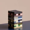 New HAY Pattern Lunch Stripe servett 33x33 cm 20-pack Grey-blue pillar
