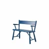 Barn FDB Møbler P11 barnbänk Beech blue painted