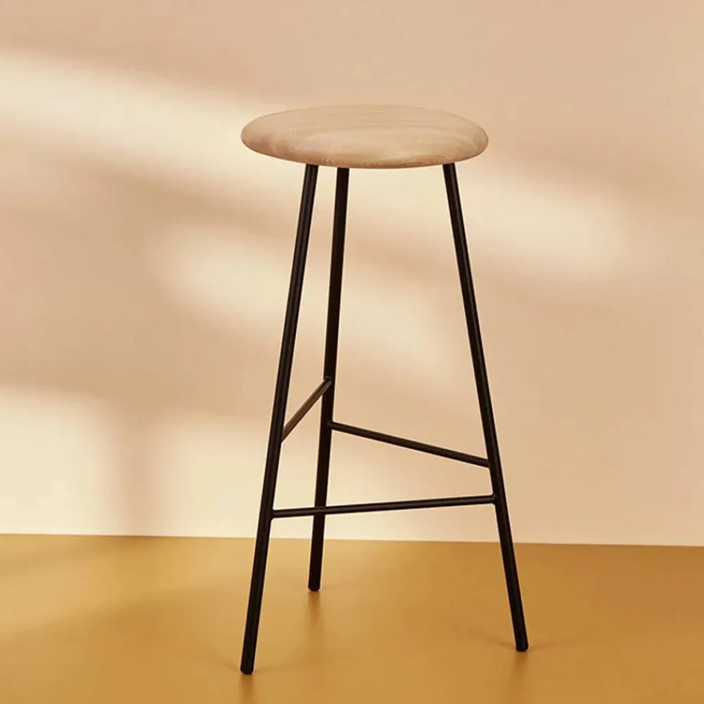 New Warm Nordic Pebble barpall ask olja h.65 svart stativ