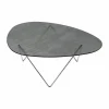 GUBI Pedrera soffbord Krom-strukturglas smoke