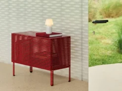 HAY Perforated Cabinet skåp small Wine red