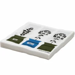 Best Almedahls Persons kryddskåp servett 20-pack Grön-blå
