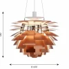 Outlet Louis Poulsen PH Artichoke pendel Ø60 cm Koppar