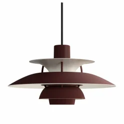 Louis Poulsen PH 5 MINI pendel monokrom Burgundy