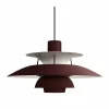 Louis Poulsen PH 5 pendel monokrom Burgundy