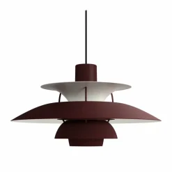 Louis Poulsen PH 5 pendel monokrom Burgundy