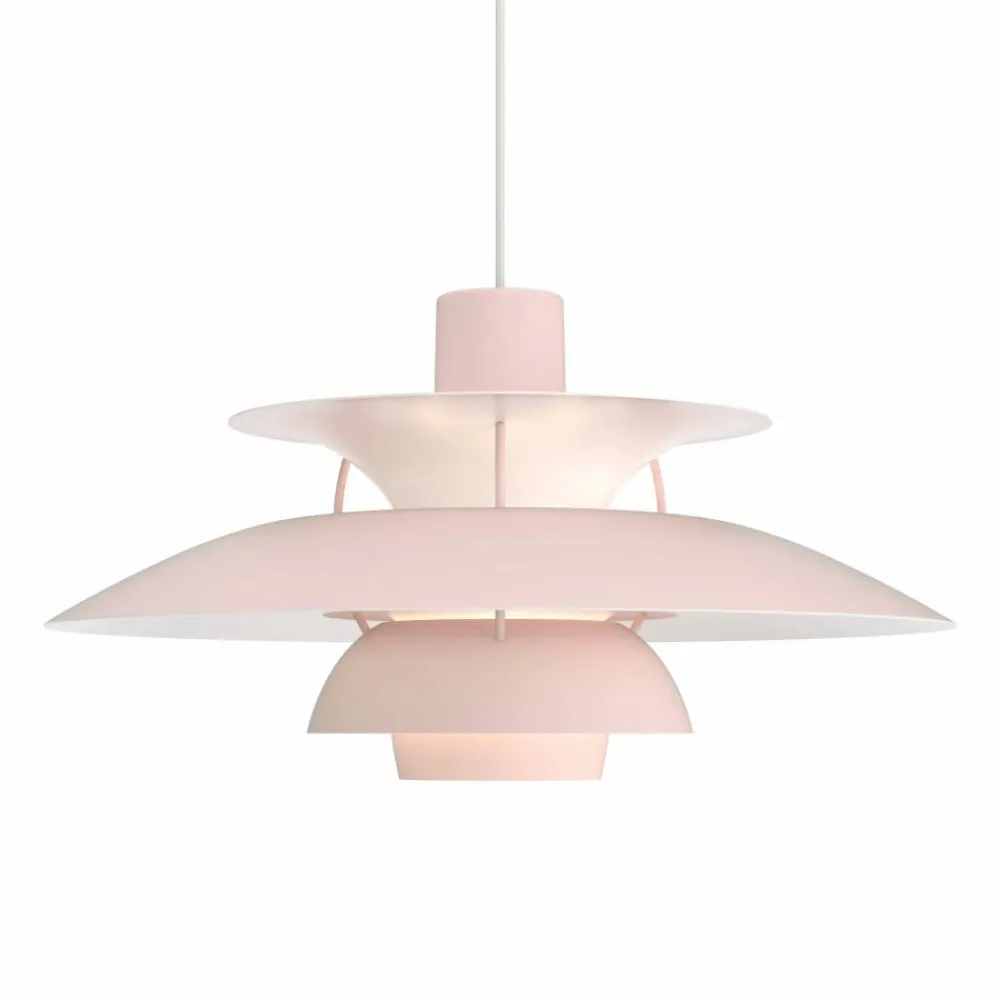 Clearance Louis Poulsen PH 5 pendel monokrom Ljusrosa