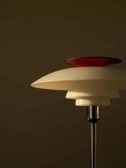 Best Louis Poulsen PH 80 portabel bordslampa Vit opal krompläterad