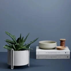 Woud Pidestall blomkruka small Ø15 cm Grå