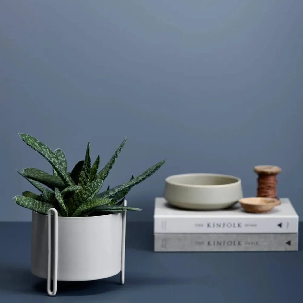 Woud Pidestall blomkruka small Ø15 cm Grå
