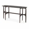 Clearance Ethnicraft PI konsollbord Teak dark brown 140x42 cm