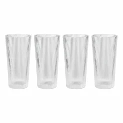 New Stelton Pilastro long drink glas 30 cl 4-pack Clear