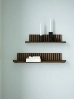 Andersen Furniture Pillar vägghylla Smoked Oiled Oak 78x15x12 cm