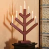 Scandi Living Pine adventsljusstake 62 cm Röd