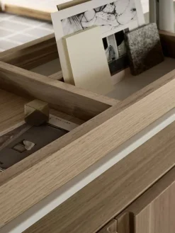 Pira G2 hyllsystem F C A White/Oak 256-264 cm