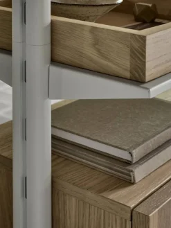 Best Pira G2 hyllsystem F C A White/Oak 248-255 cm