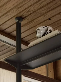 Hot Pira G2 hyllsystem F C B Black/Oak 248-255 cm