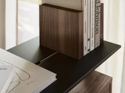 Pira G2 hyllsystem F C B Black/Walnut 256-264 cm