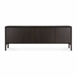 Best Ethnicraft PI Sideboard Teak dark brown 4 dörrar