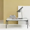 Adea Plateau med bricka soffbord marmor vit-svart underrede-bricka i ask-90x90