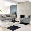 Clearance Adea Plateau soffbord marmor svart-svart underrede-60x60