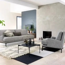 Clearance Adea Plateau soffbord marmor svart-svart underrede-60x60