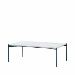 Adea Plateau soffbord marmor vit svart underrede 60x100
