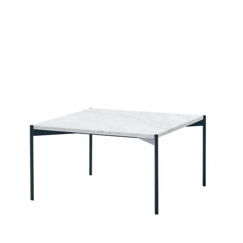 Adea Plateau soffbord marmor vit svart underrede 60x60