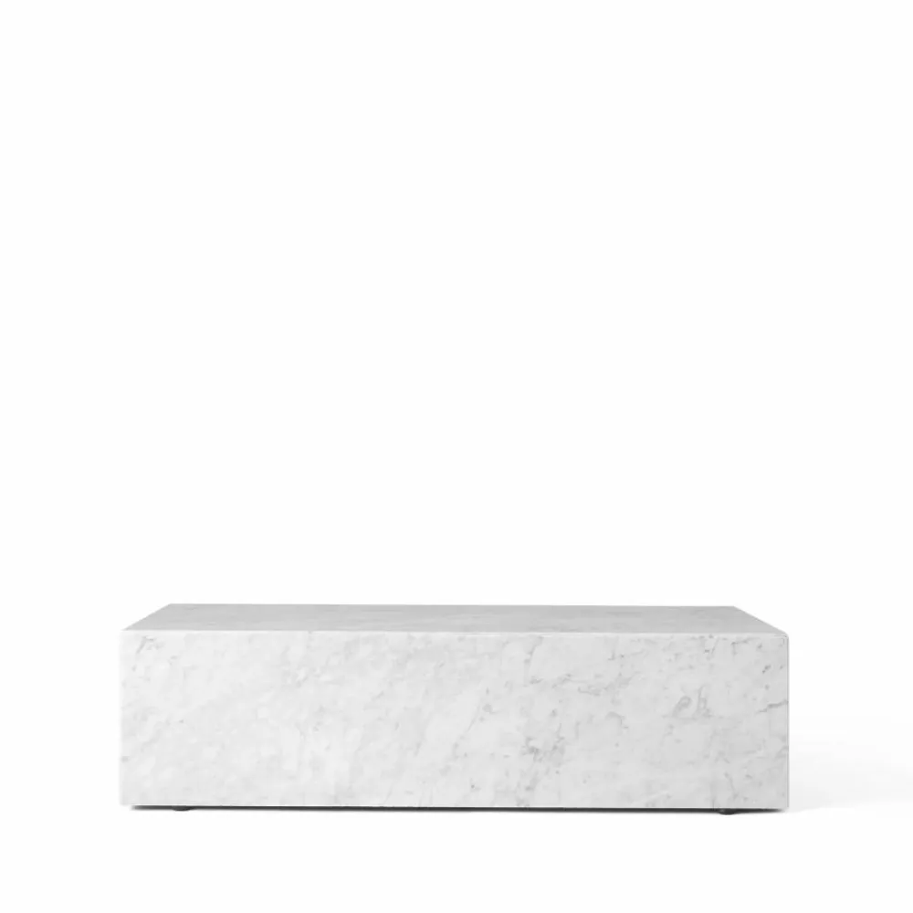 Audo Copenhagen Plinth soffbord white low