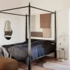 Ferm Living Pond spegel large Dark chrome