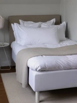 Mille Notti Pousada Percale Påslakan EKO Vit 150x210 cm