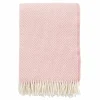 Klippan Yllefabrik Preppy pläd Misty rose