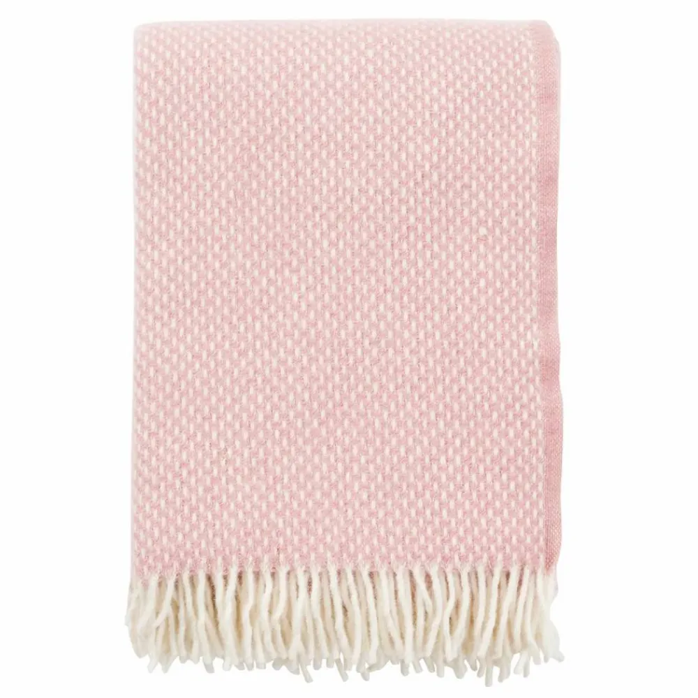 Klippan Yllefabrik Preppy pläd Misty rose