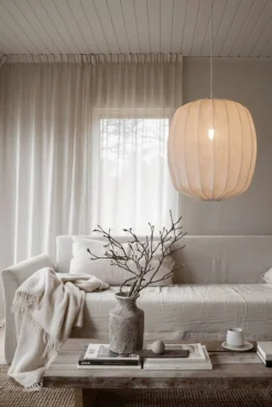 Watt & Veke Prisma lampskärm Ø45 cm linne Natural