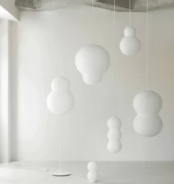 Normann Copenhagen Puff Bubble lampskärm 35x50 cm Vit