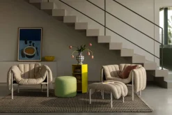 Outlet Hem Puffy loungefåtölj Anthracite-black grey