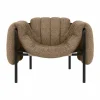 Hem Puffy loungefåtölj Sawdust-black grey